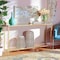 Baxton Studio Alessa Modern and Contemporary Glam Gold Finished Metal and Mirrored Glass Console Table 177-11191-Zoro - alternate 7